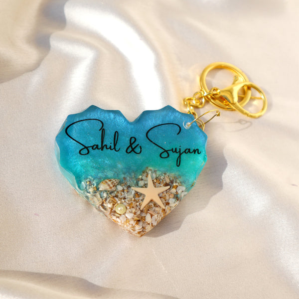Buy / sell ocean themed resin personalised keychains online in India. And get delivered pan India near me. Order all resin and acrylic handmade art pieces from https://www.thewalloffaith.com/ the official website of wall of faith. Best gift for him, for her, for couple, for Valentine's day. Best key chain to preserve memory for long term. Can be customised with message.. Couple name.. Your name. Children name. Best gift for everyone.