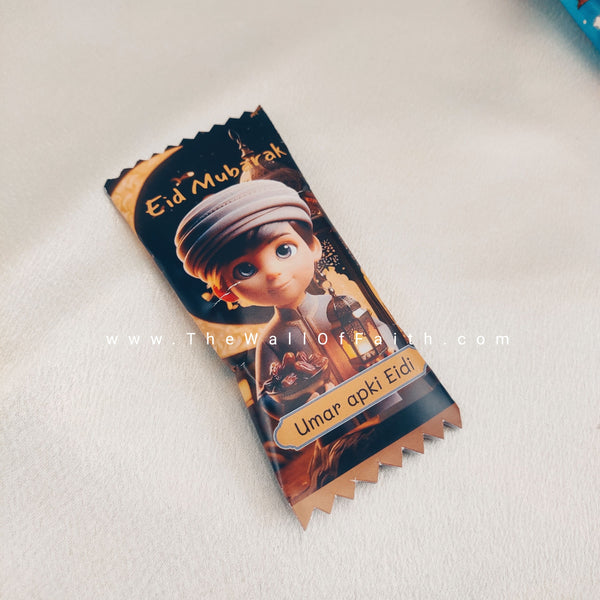 Premium Eidi cash holder chocolate wrapper shaped cards for kids - 2
