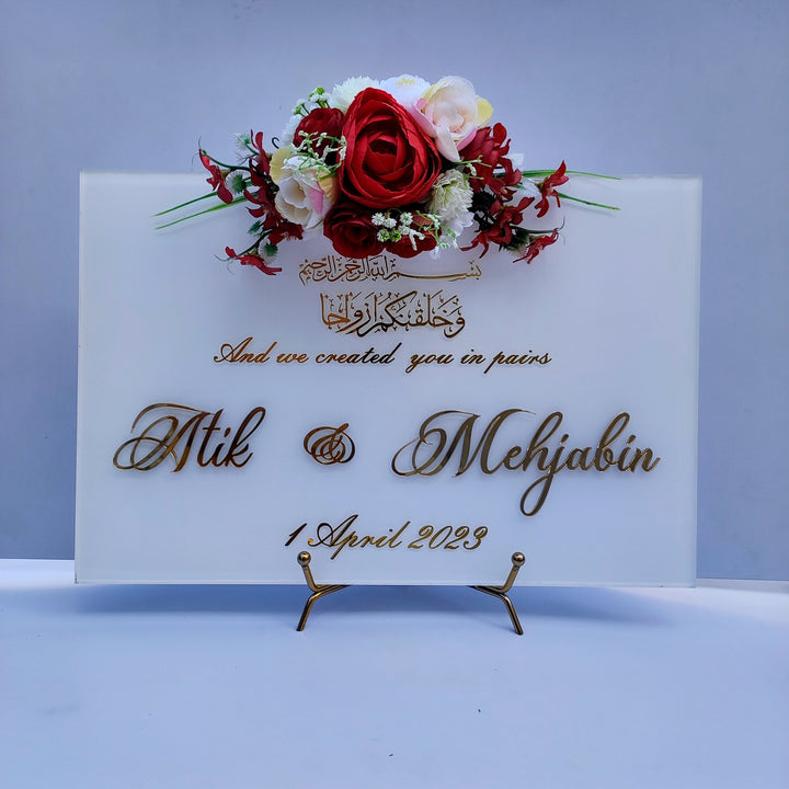 Buy acrylic nikah / marriage / anniversary / couple frame online in India. Order and get delivered pan india near me. Best marriage gift, valentine gift, couple gift, nikkah gift, anniversary gift, engagement gift. It can be keep as table decor for life long. buy all marriage stationery from https://www.thewalloffaith.com/ . Wall of faith is the best website to buy all resin and acrylic handmade artwork, And table decor, wall decor