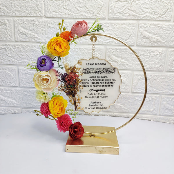 Buy / order premium resin invitation frame online in India. And get delivered pan India near me. Order all resin and acrylic handmade art pieces from https://www.thewalloffaith.com/ the official website of wall of faith. It is used to send invitation of marriage to bride side or groom side. Most luxurious resin invitation frame is our one of the bestseller product. Can be kept as table decor. Can be used for marriage gift, nikah gift, engagement gift, couple gift, anniversary gift.