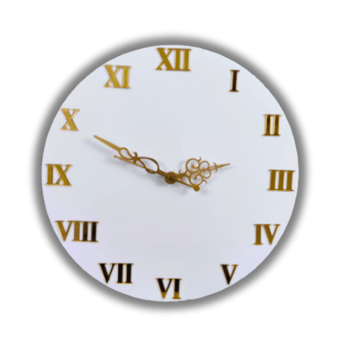 Buy / Order white acrylic wall clock online in India. And get delivered pan India near me. Order all resin and acrylic handmade art pieces from https://www.thewalloffaith.com/ the official website of wall of faith. Best for hall, living room, prayer room, dining room, kitchen, bed room, kids room, office, showrooms, work place, shops. Best for gifting at the time of new home opening, showroom opening, shop opening