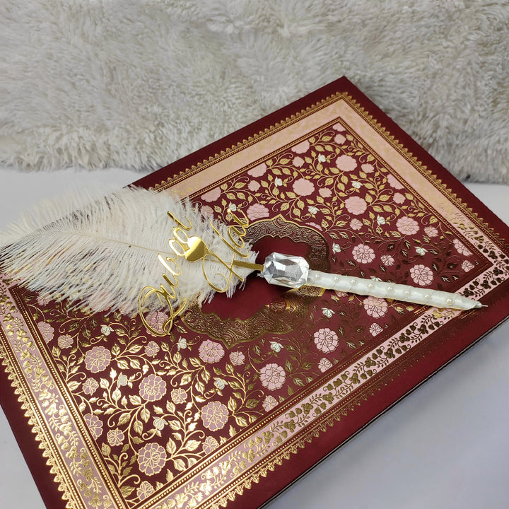 Buy / Order customised nikaah nama / nikaah certificate and nikaah pen online in India. And get delivered pan India near me. Order all resin and acrylic handmade art pieces from https://www.thewalloffaith.com/ the official website of wall of faith. can be used during nikaah or marriage functions / ceremony. A must have for nikaah ceremony