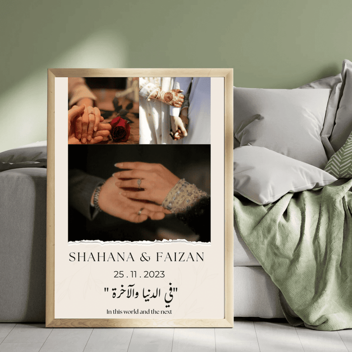 Wedding keepsake frame with custom names

Custom couple gift frame for home décor
